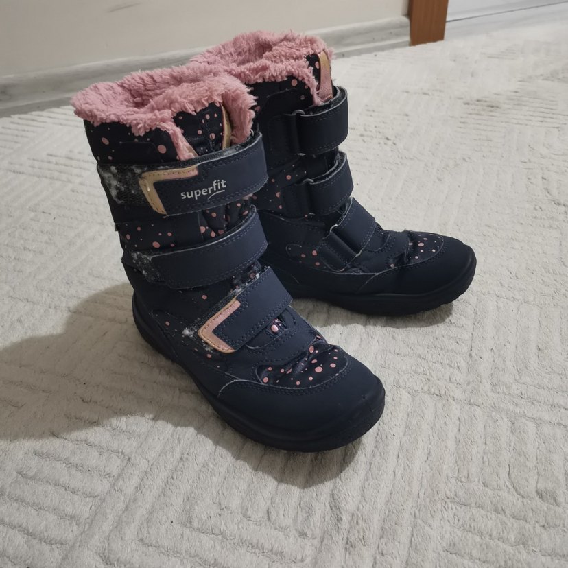 Kız Çocuk Pembe Baskılı Bot - Görsel 2