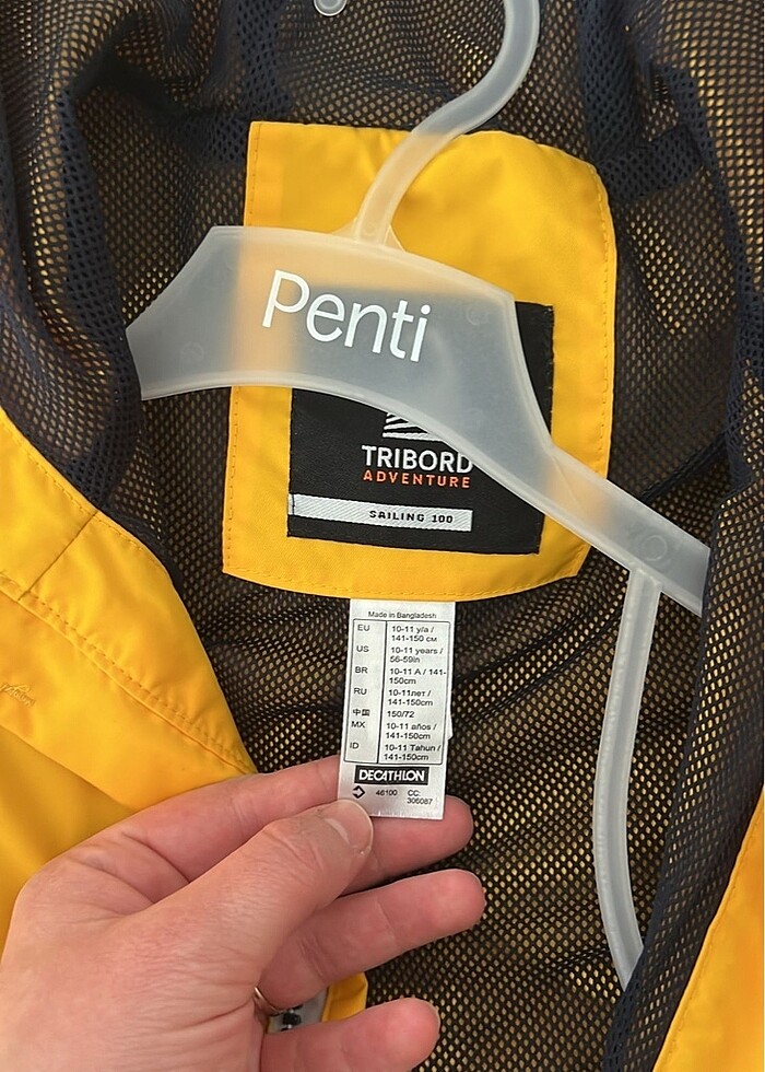 SARI DECATHLON YAĞMURLUK - Görsel 2
