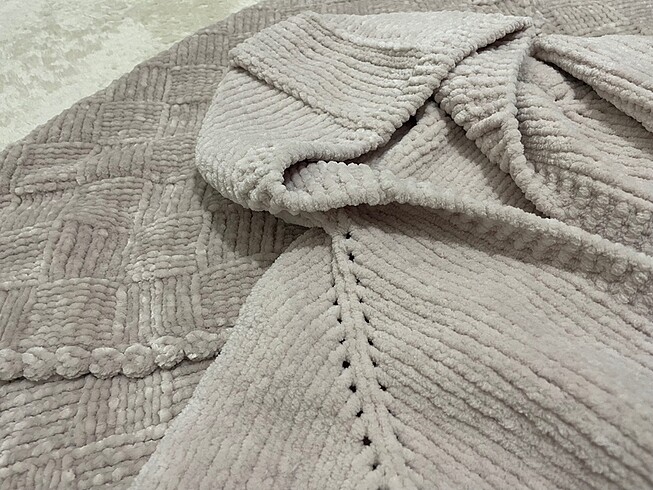 EL ÖRGÜSÜ BEBEK BATTANİYE VE HIRKA TAKIM - Görsel 5