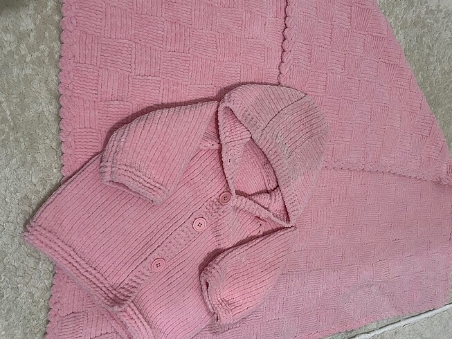 EL ÖRGÜSÜ BEBEK BATTANİYE VE HIRKA TAKIM - Görsel 10