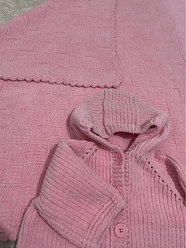 EL ÖRGÜSÜ BEBEK BATTANİYE VE HIRKA TAKIM - Görsel 11