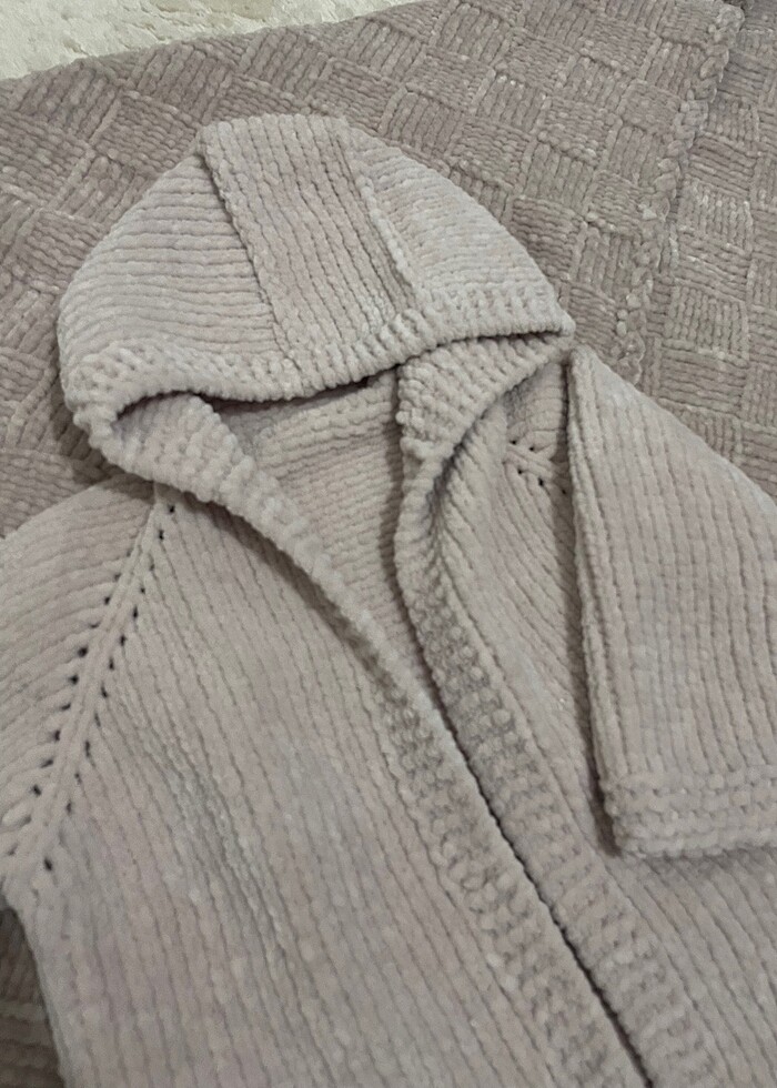 EL ÖRGÜSÜ BEBEK BATTANİYE VE HIRKA TAKIM - Görsel 2