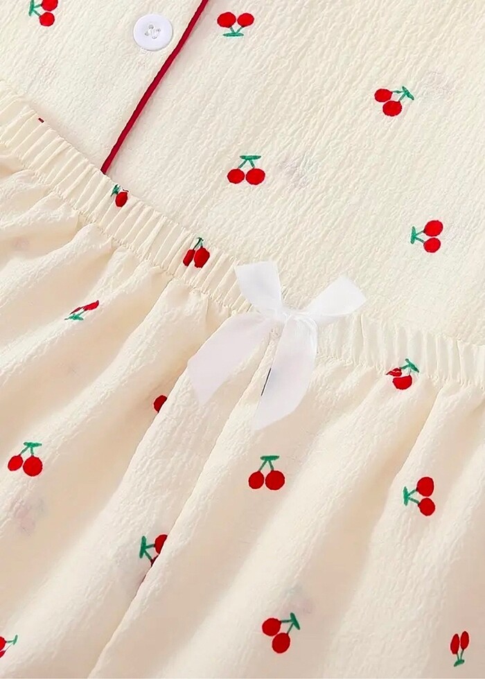 Kiraz desenli pijama takımı - Görsel 2