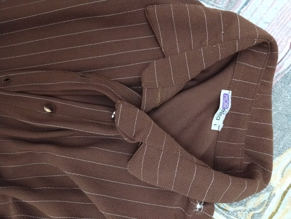 Kahverengi tesettür Takım - Görsel 3