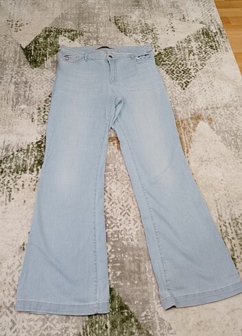 Bol paça pantolon açık mavi 42 beden