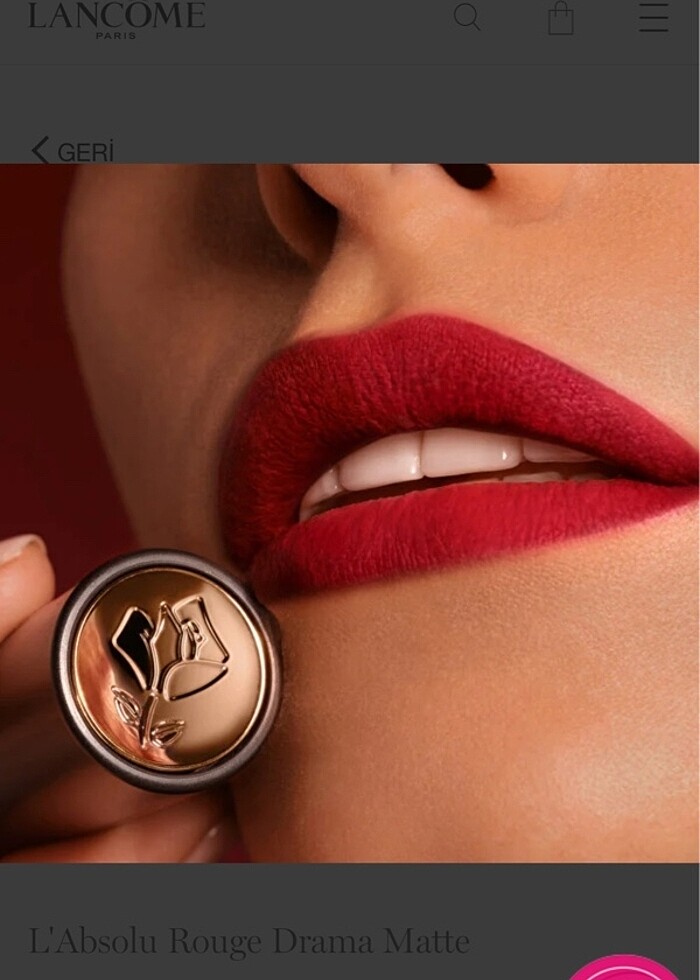 Lancome L Absolu Rouge Drama Matte 82 Rouge Pigalle Ruj - Görsel 2