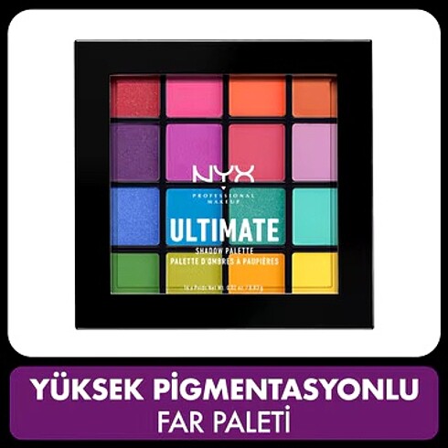 Nyx renkli far paleti brights