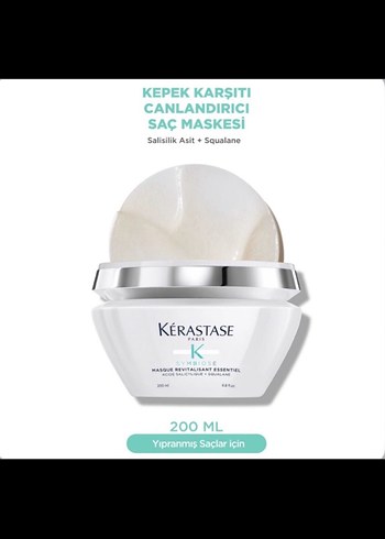 Kérastase Symbiose Kepeğe Karşı Canlandırıcı Saç Maskesi 200 ml - Görsel 2