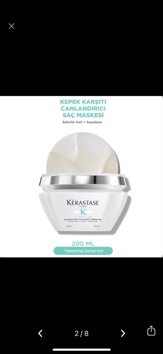 Kérastase Symbiose Kepeğe Karşı Canlandırıcı Saç Maskesi 200 ml - Görsel 2