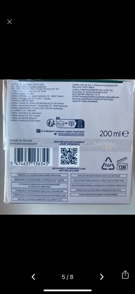 Kérastase Symbiose Kepeğe Karşı Canlandırıcı Saç Maskesi 200 ml - Görsel 5