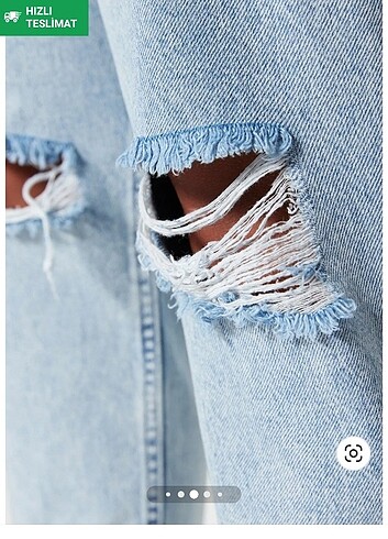 48 Beden Yüksek Bel Mom Jean Kot Pantolon 