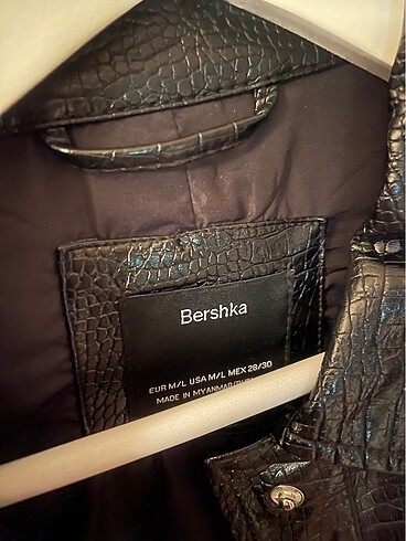 Bershka bershka siyah deri ceket