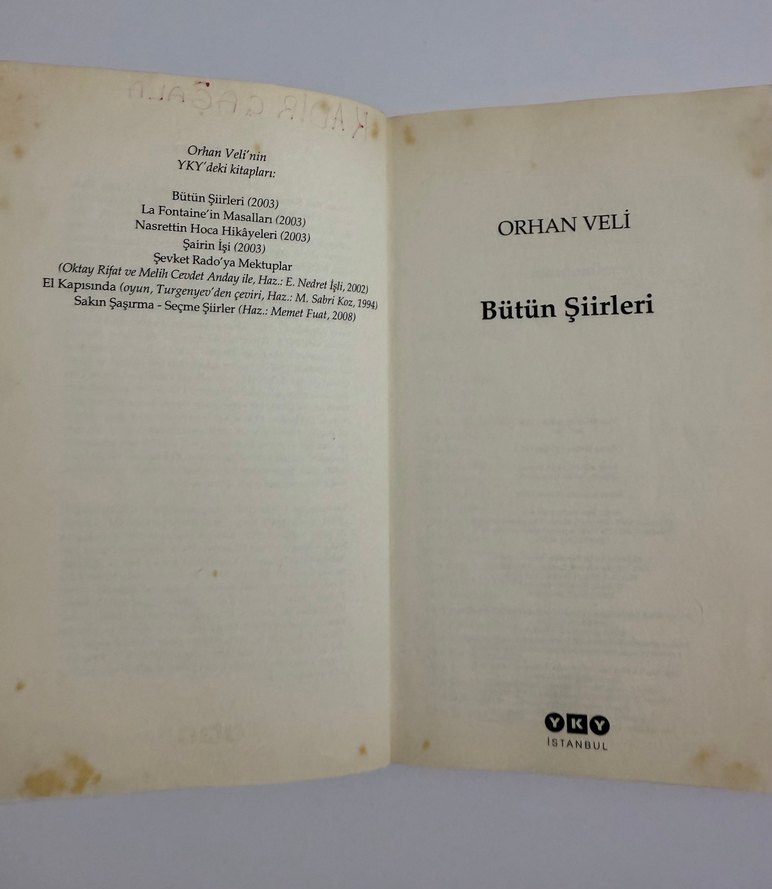Orhan Veli - Bütün Şiirleri - Görsel 3