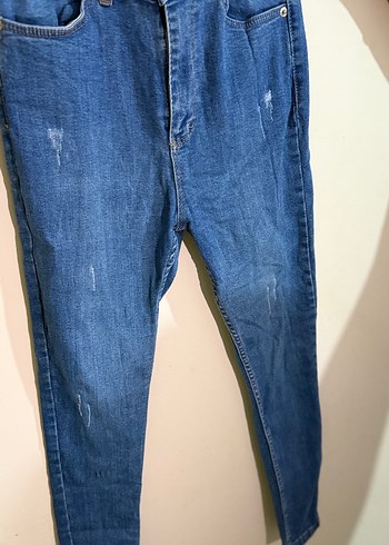 Mavi Rahat Kesim Kadın Denim Pantolon