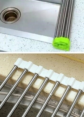 Beden BUFFER® Evye Üstü Katlanır Nihale Paslanmaz Çelik Pratik Sebze M