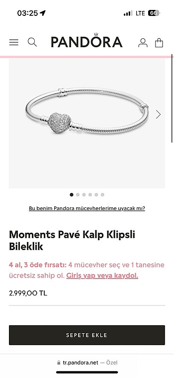 Pandora Pandora bileklik