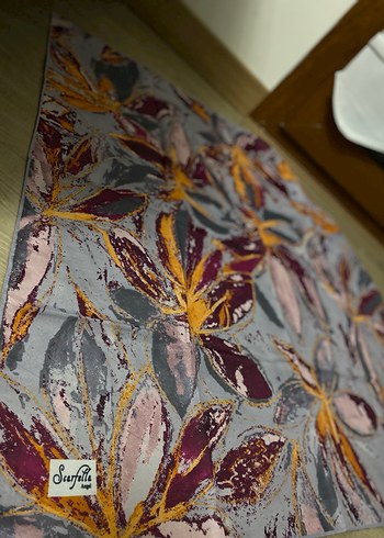 Bohem Çok Renkli Baskılı eşarp - Görsel 3