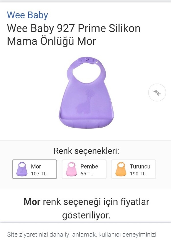 Silikon mama önlüğü/kaşık180 - Görsel 2
