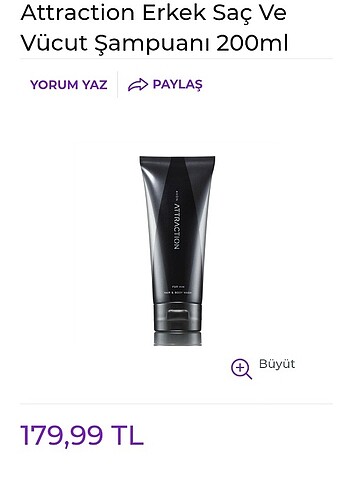 Avon attractıon saç ve vücut 306 - Görsel 2