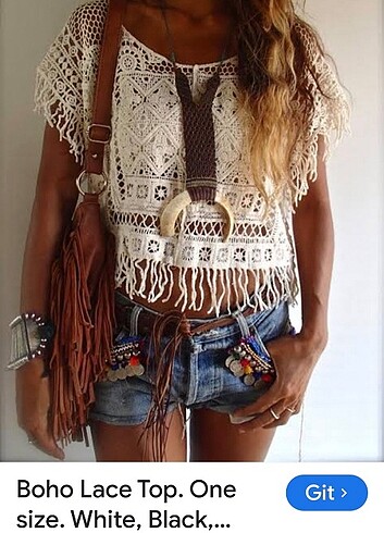 Bohem dantel bluz 352