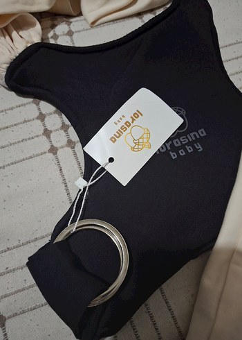 LORASİNA Beyaz Bebek Taşıma Slingi - Görsel 7