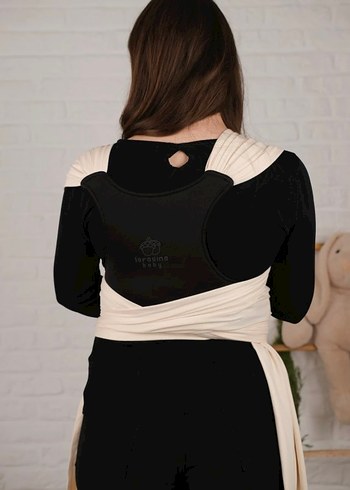 LORASİNA Beyaz Bebek Taşıma Slingi - Görsel 4