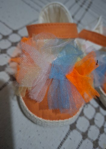 GB BABY Renkli Tül Detaylı Kız Çocuk ayakkabı - Görsel 7