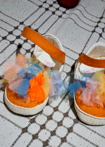 GB BABY Renkli Tül Detaylı Kız Çocuk ayakkabı - Görsel 2