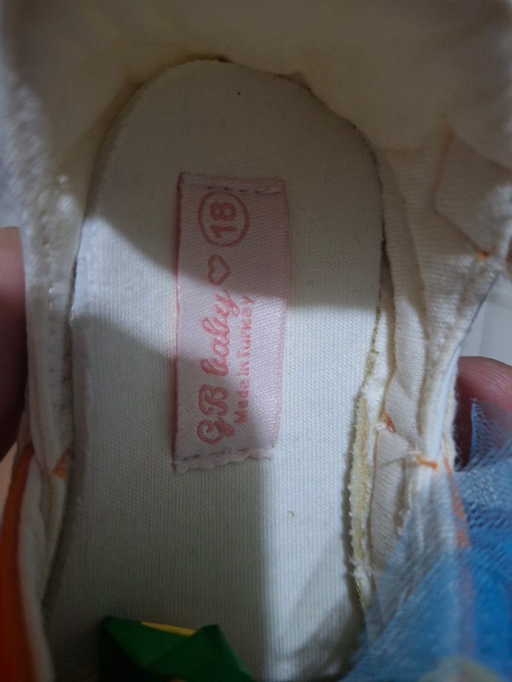 GB BABY Renkli Tül Detaylı Kız Çocuk ayakkabı - Görsel 4