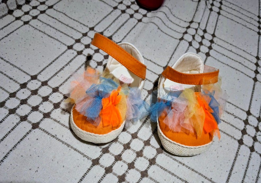 GB BABY Renkli Tül Detaylı Kız Çocuk ayakkabı - Görsel 2