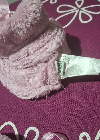 Kız bebek için Pembe Peluş patik - Görsel 7