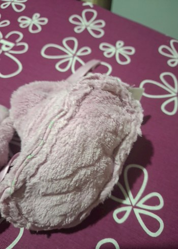 Kız bebek için Pembe Peluş patik - Görsel 8