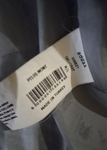 Addax Gri Peluş Kürk Ceket - Görsel 5