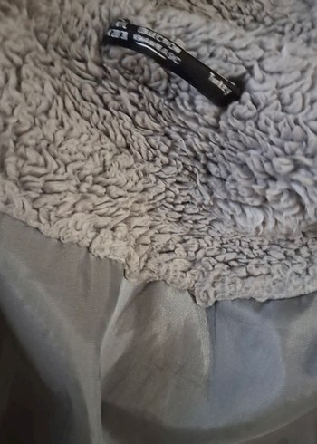 Addax Gri Peluş Kürk Ceket - Görsel 6