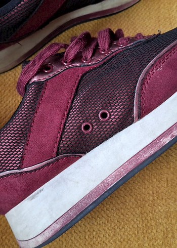 bershka bordoı Kadın Spor Ayakkabı - Görsel 5