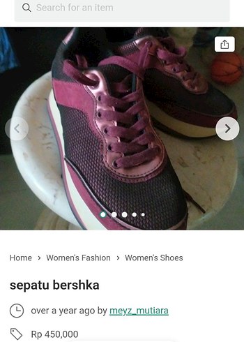 bershka bordoı Kadın Spor Ayakkabı - Görsel 12