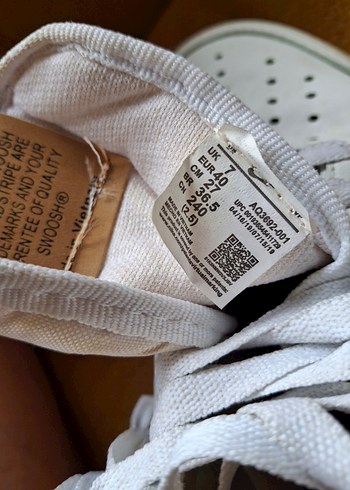 Nike Air Force 1 Beyaz Kadın erkek Spor Ayakkabı - Görsel 2