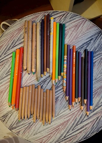 Çok Renkli Kurşun Kalem Seti - Görsel 5