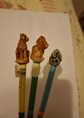 Renkli Ahşap Hayvan Figürlü Kalemler - Görsel 13