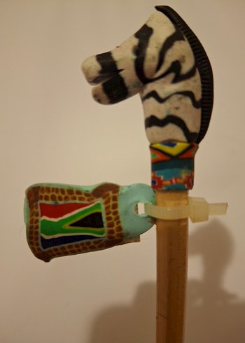 Renkli Ahşap Hayvan Figürlü Kalemler - Görsel 12