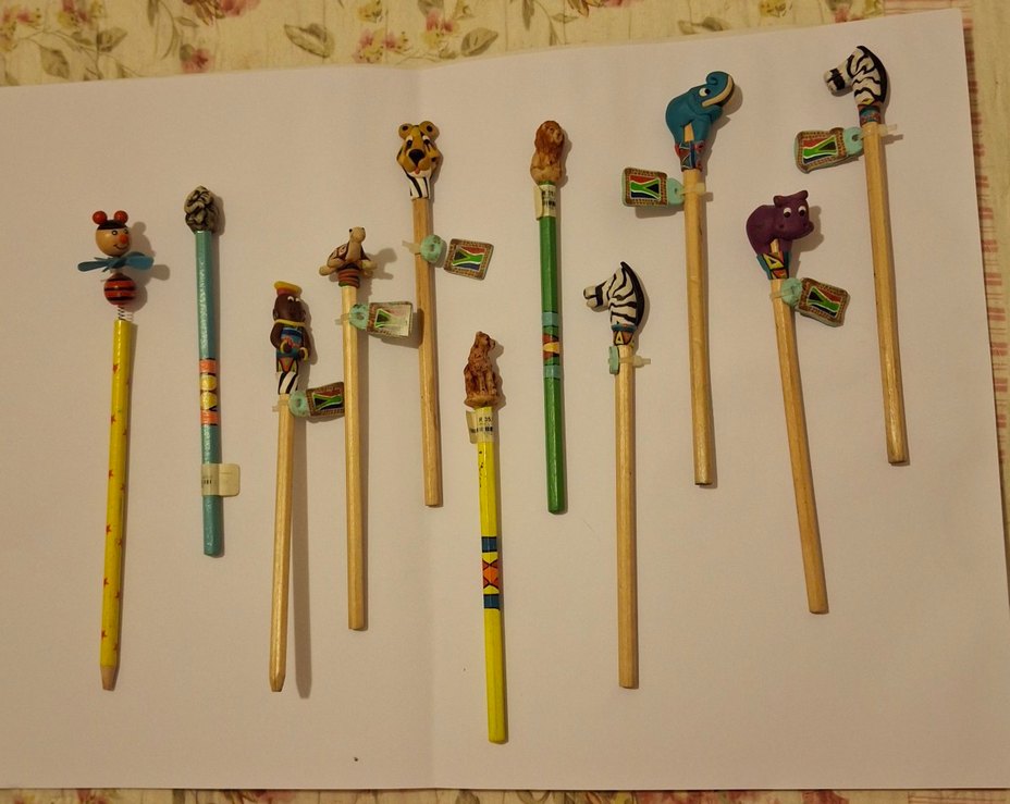 Renkli Ahşap Hayvan Figürlü Kalemler - Görsel 2