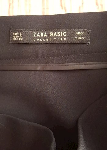 s Beden siyah Renk zara basıc püsküllü siiyah Mini Etek,