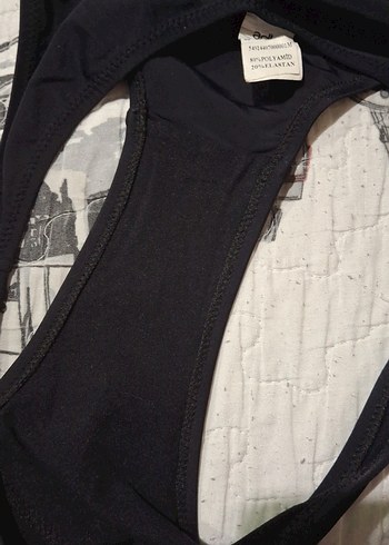 Siyah Bel Detaylı Mini Kadın Mayokini - Görsel 7