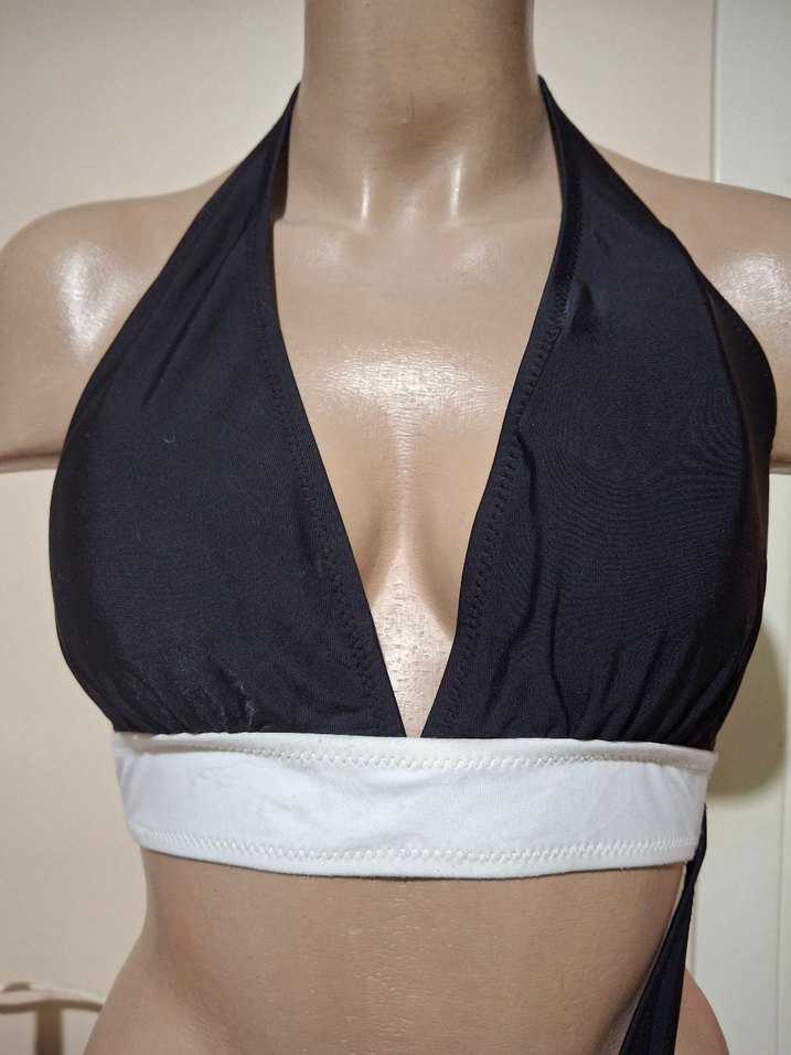 Siyah Bel Detaylı Mini Kadın Mayokini - Görsel 4