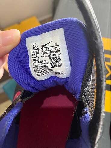 27 Beden Nike çocuk ayakkabı