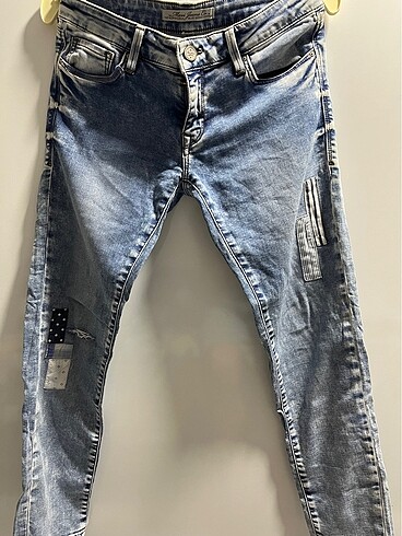 Mavi erkek kot pantalon