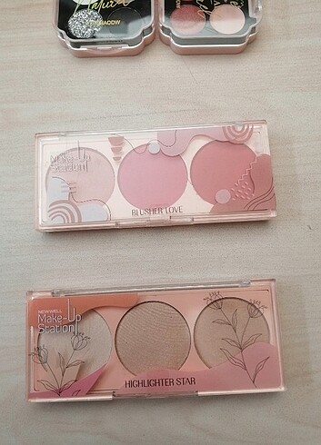 Beden Renk Make-Up Station blusherlove ve highlighter star / Roena Rose Cos