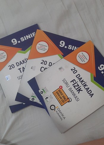9. Sınıf 20 Dakikada Fizik, Coğrafya, Tarih Soru Bankası 3 kitap