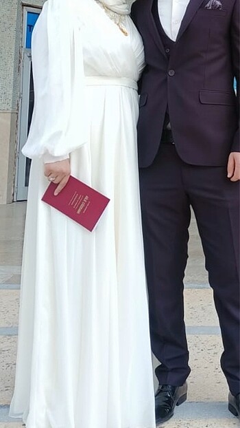 xl Beden beyaz Renk Nikah elbisesi