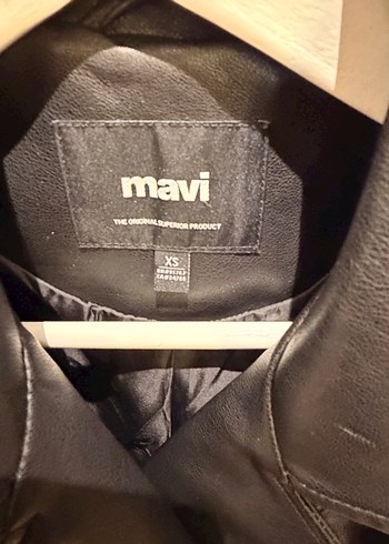 Mavi Kadın Deri Biker Ceket - Görsel 2